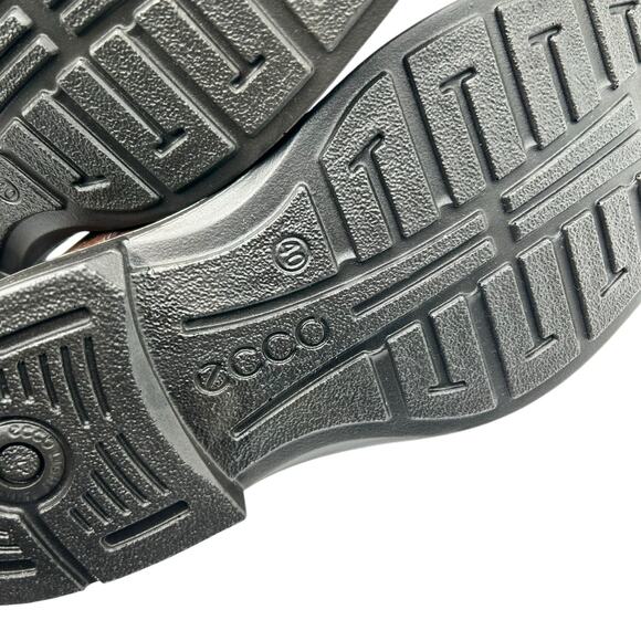 Ecco Men's Cocoa Leather Helsinki Bike Toe Derby Shoes Size 6‎ - Picture 12 of 14